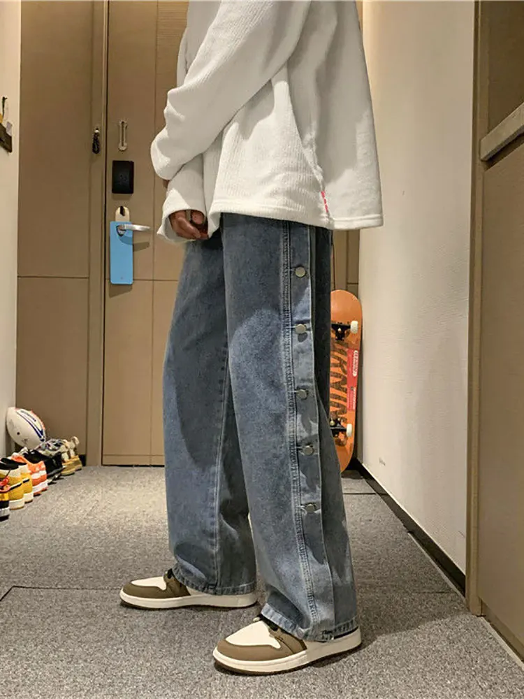 Japanese Vintage Jeans Women Breasted Loose Wide-leg Straight Trousers Men Spring Autumn 2022 Fashion High Street Hip-hop Trend
Japanese Vintage Jeans Women Breasted Loose Wide-leg Straight Trousers Men Spring Autumn 2022 Fashion High Street Hip-hop Trend