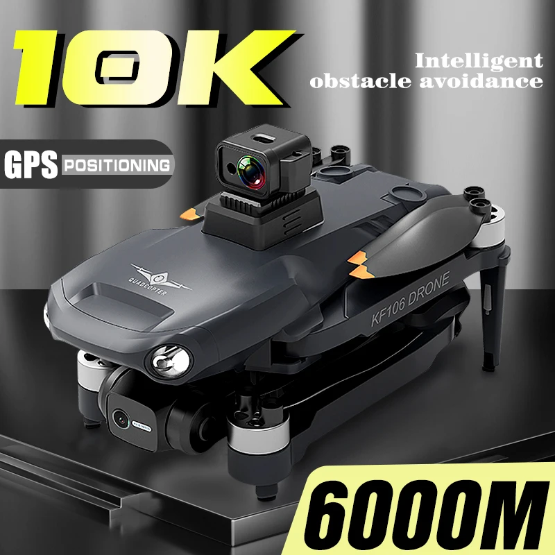 

2023 New KF106 Max Drone 8K Professional 5G WIFI HD Camera Image Stabilization 3 Axis Gimbal Brushless Motor Foldable Quadcopter