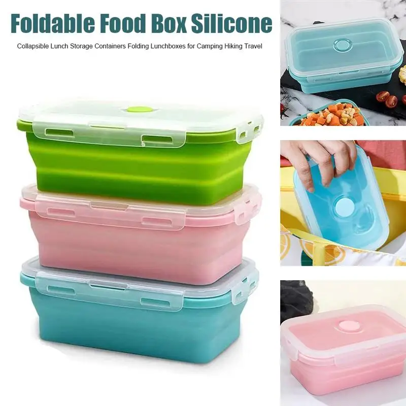 Foldable Food Box Silicone Collapsible Lunch Storage Containers Folding Lunchboxes for Camping Hiking Travel Blue
Foldable Food Box Silicone Collapsible Lunch Storage Containers Folding Lunchboxes for Camping Hiking Travel Blue