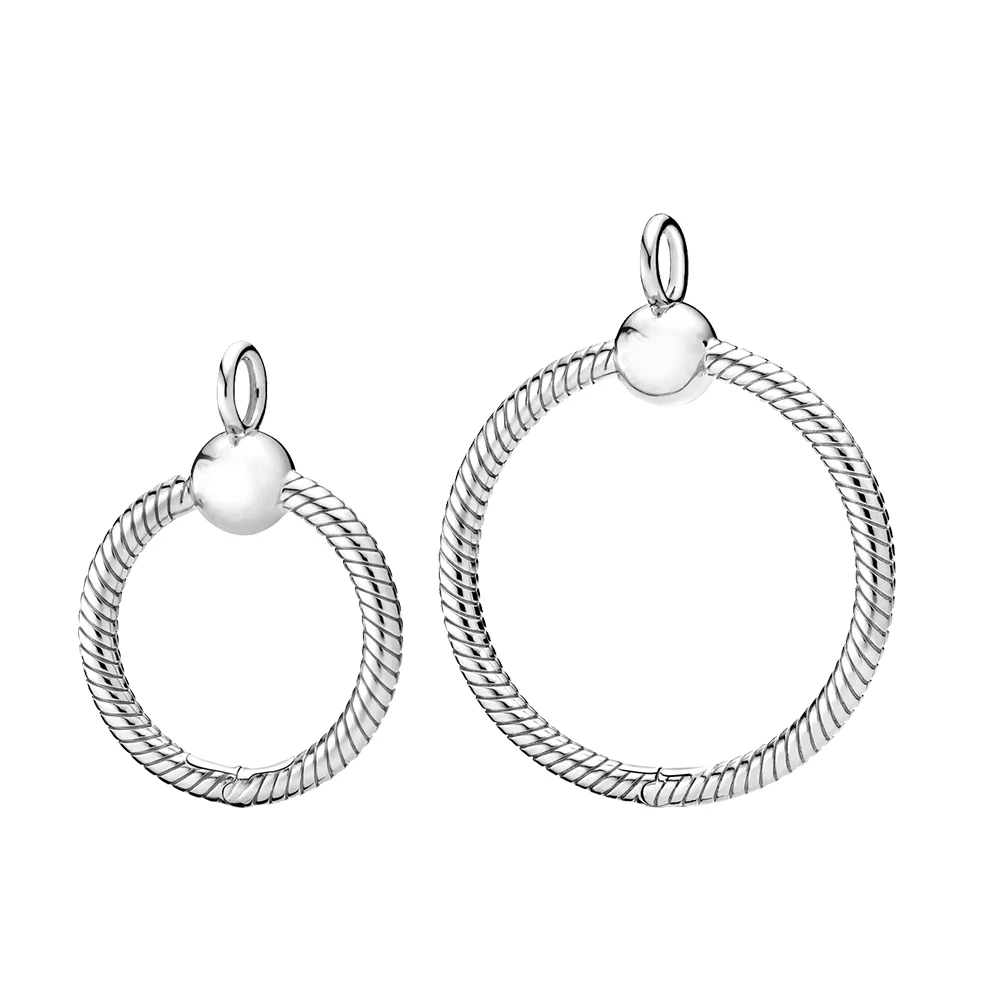 New 100% 925 Sterling Silver Snake Circle Pendant Available Two Sizes Fit For Ladies Original Pandora Bracelet DIY Jewelry Gifts
New 100% 925 Sterling Silver Snake Circle Pendant Available Two Sizes Fit For Ladies Original Pandora Bracelet DIY Jewelry Gifts