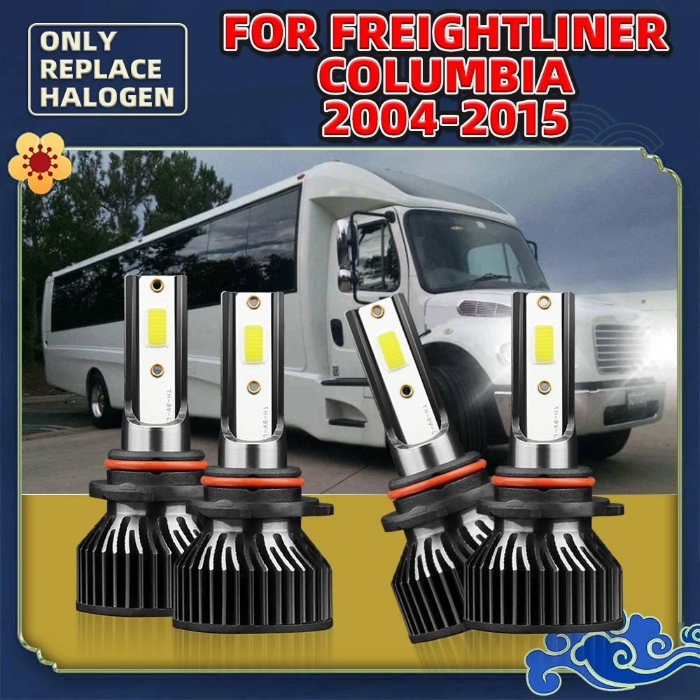 Turbo Fan Bulb LED Headlight Lamps 4PCS For Freightliner Columbia 2004 to 2015 2005 2006 2007 2008 2009 2010 2011 2012 2013 2014
Turbo Fan Bulb LED Headlight Lamps 4PCS For Freightliner Columbia 2004 to 2015 2005 2006 2007 2008 2009 2010 2011 2012 2013 2014