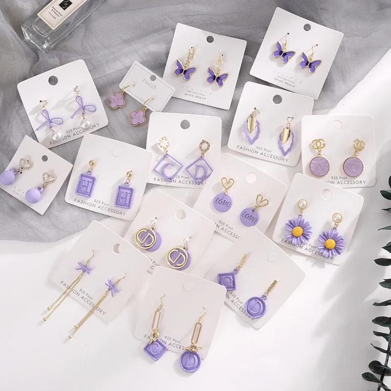 S925 silver needle sweet purple earrings female simple small fresh flower earrings Mori dream earrings butterfly earrings
S925 silver needle sweet purple earrings female simple small fresh flower earrings Mori dream earrings butterfly earrings