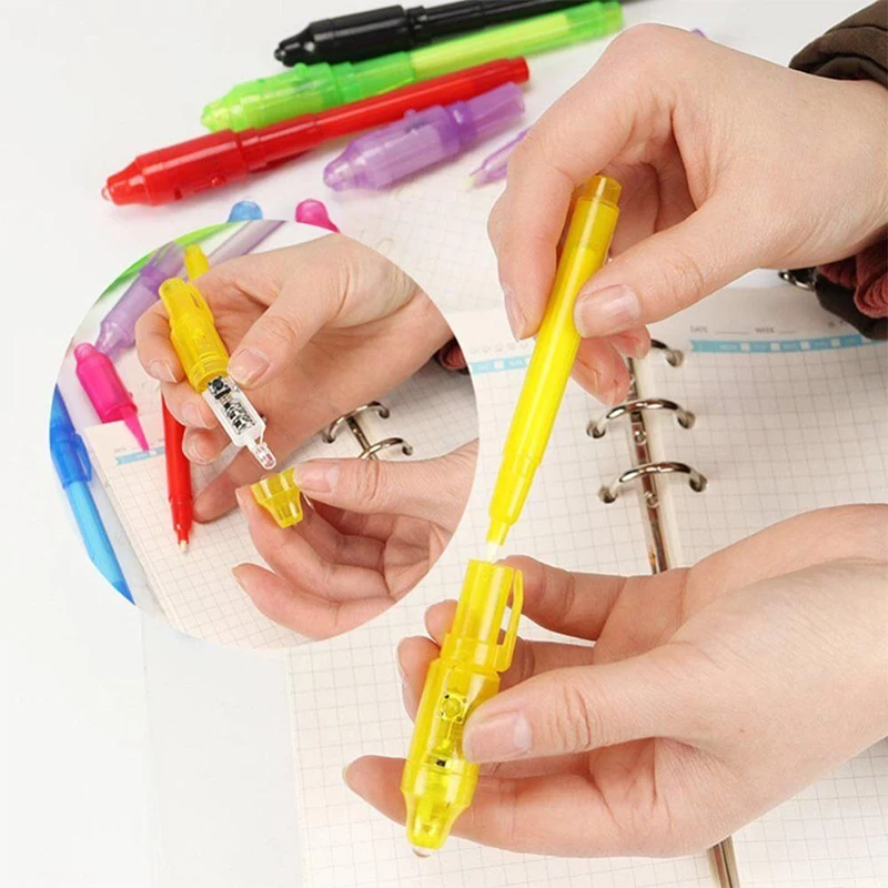 Multifunctional Luminous Invisible Ink Pen UV Money Detector Children's Drawing Pen New High Quality Suitable For Drawing Pen 
Multifunctional Luminous Invisible Ink Pen UV Money Detector Children's Drawing Pen New High Quality Suitable For Drawing Pen