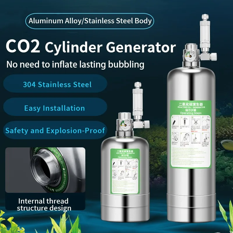 Набор для самостоятельной сборки системы генератора CO2 для аквариума, комплект с регулировкой давления и потока воздуха, газовый баллон Co2 для резервуаров аквариумных растений, 1 л/2 л
Набор для самостоятельной сборки системы генератора CO2 для аквариума, комплект с регулировкой давления и потока воздуха, газовый баллон Co2 для резервуаров аквариумных растений, 1 л/2 л