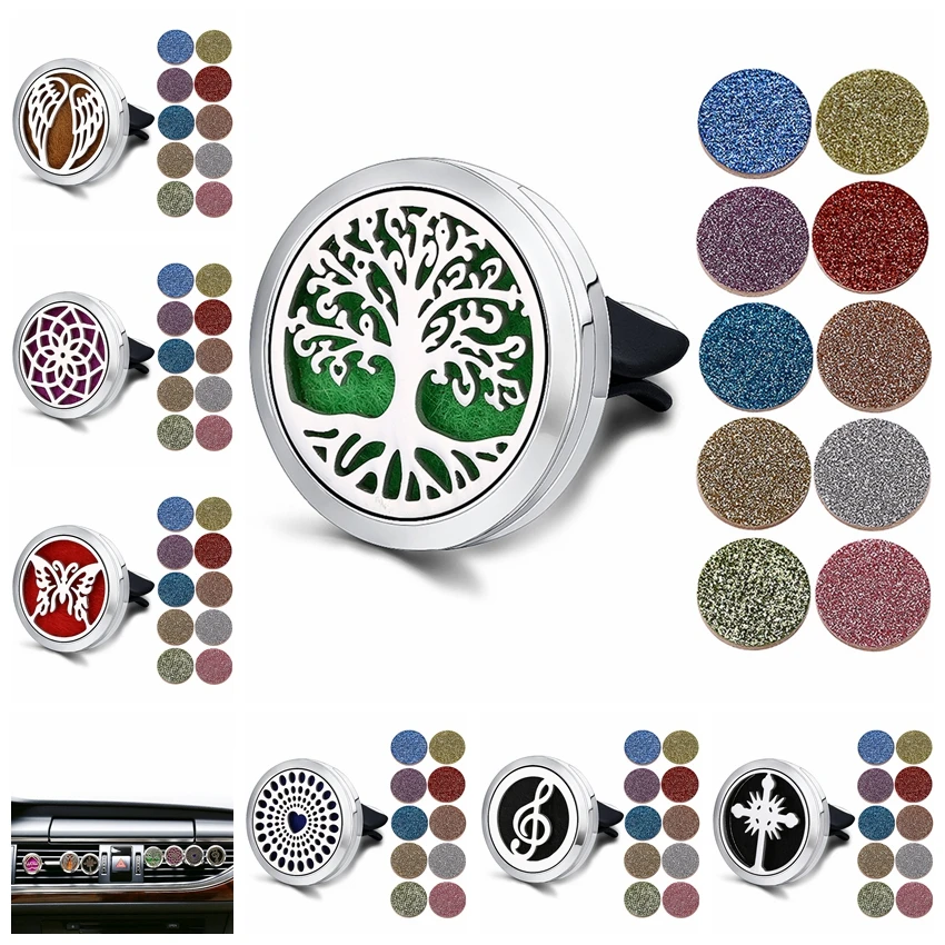 Refillable Car Air Freshener Smell Perfume Diffuser Clip Auto Vent Essential Oil Stainless Steel Locket Interior Accessories
Refillable Car Air Freshener Smell Perfume Diffuser Clip Auto Vent Essential Oil Stainless Steel Locket Interior Accessories