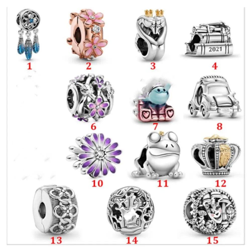 Beads 2021 Spring Charm Real 925 Original Sterling Silver Charms Bead Fit pandora Bracelets Women Jewelry DIY
Beads 2021 Spring Charm Real 925 Original Sterling Silver Charms Bead Fit pandora Bracelets Women Jewelry DIY