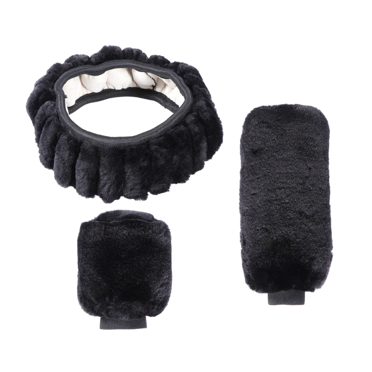 Non-slip Car Decoration Steering Wheel Handbrake Gear Cover Plush Cover Set(Black)
Non-slip Car Decoration Steering Wheel Handbrake Gear Cover Plush Cover Set(Black)