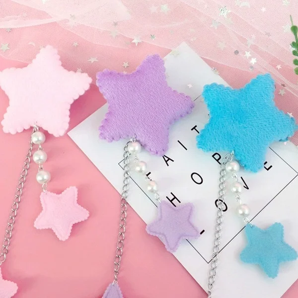 1 Pc Sweet Style Lolita Star Tassels Pearl Cute Girls Women Kawaii Hairpin Hairwear Hair Clip horns cosplay anime cosplay
1 Pc Sweet Style Lolita Star Tassels Pearl Cute Girls Women Kawaii Hairpin Hairwear Hair Clip horns cosplay anime cosplay