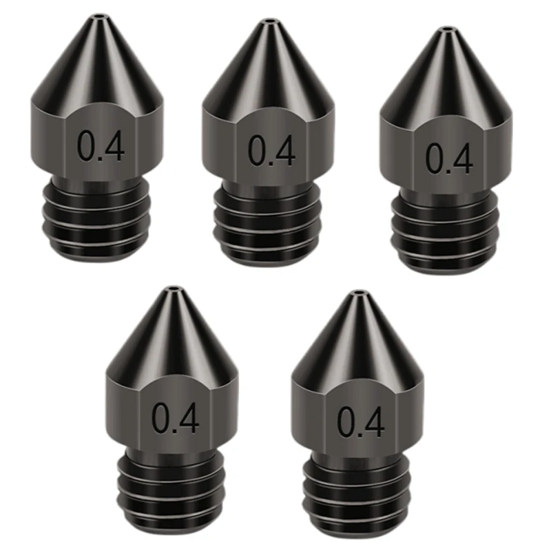 5PCS MK8 Hardened Steel Nozzle 3D Print Head Consumables 1.75/0.4Mm For Ender3/V2/PRO
5PCS MK8 Hardened Steel Nozzle 3D Print Head Consumables 1.75/0.4Mm For Ender3/V2/PRO