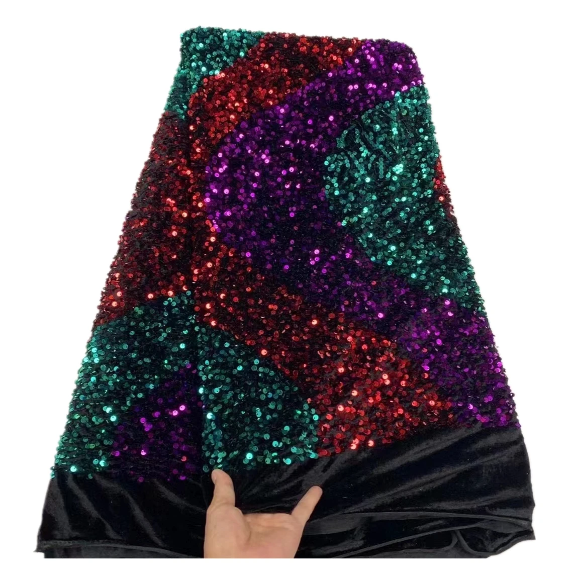 By The Yard African Lace Fabric Velvet Lace With Sequins Nigerian Fabric 2022 High Quality Wave Shape For Wedding Dress JJYV03
By The Yard African Lace Fabric Velvet Lace With Sequins Nigerian Fabric 2022 High Quality Wave Shape For Wedding Dress JJYV03