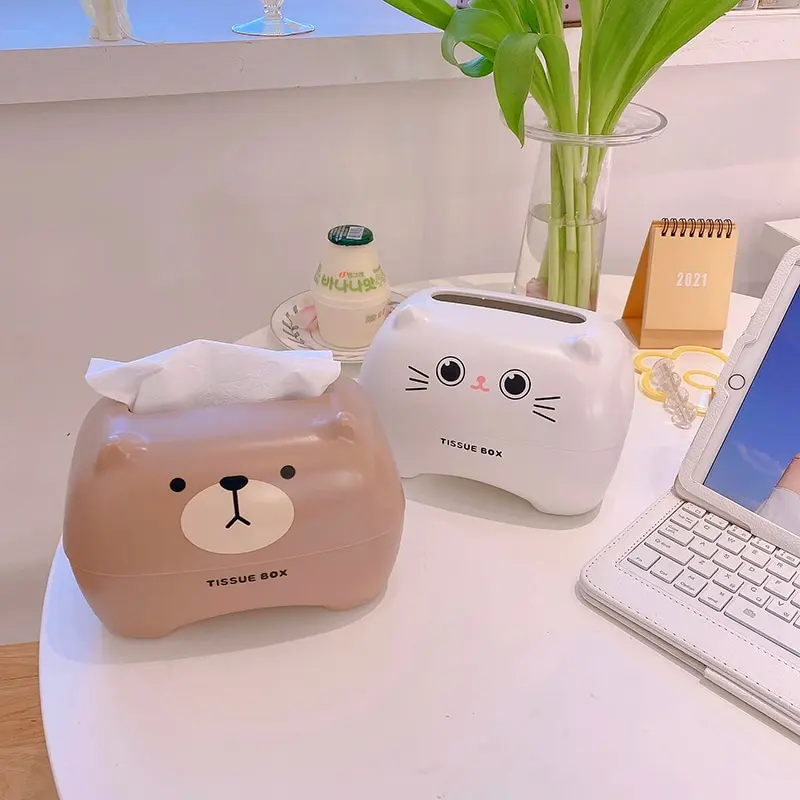 Kawaii Bear Cat Style Tissue Box Holder Nordic Cute for Desk Portable Plastic Tissue Box Holder Storage Box Paper Tube Bedroom
Kawaii Bear Cat Style Tissue Box Holder Nordic Cute for Desk Portable Plastic Tissue Box Holder Storage Box Paper Tube Bedroom