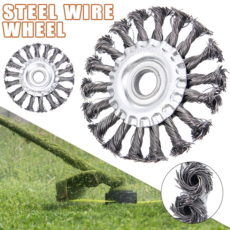 1pc Grass Strimmer Head Trimmer Brush Steel Wire Wheel Cutter Tools For Angle Grinder Rust Paint Removal Steel Wire Wheels
1pc Grass Strimmer Head Trimmer Brush Steel Wire Wheel Cutter Tools For Angle Grinder Rust Paint Removal Steel Wire Wheels