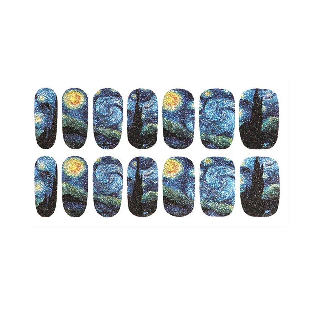 Nail Stickerssticker Starry Decalsfull Cured Wraps Adhesive Waterproof Wrap Semi Decal Manicure Glittery Shimmery Night Sky
Nail Stickerssticker Starry Decalsfull Cured Wraps Adhesive Waterproof Wrap Semi Decal Manicure Glittery Shimmery Night Sky