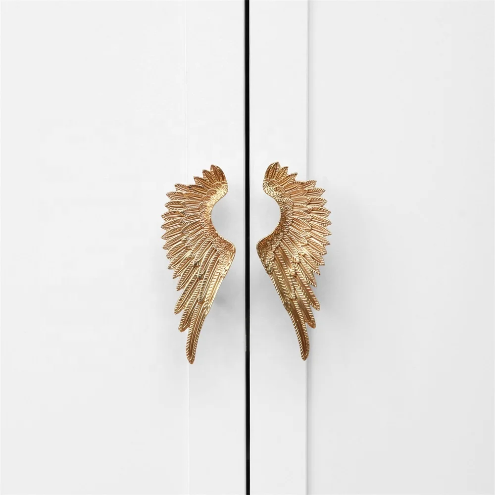 Stylish Fancy Angel Wing Cabinet Pulls Brass Kitchen Handles Furniture Handle For Home
Stylish Fancy Angel Wing Cabinet Pulls Brass Kitchen Handles Furniture Handle For Home