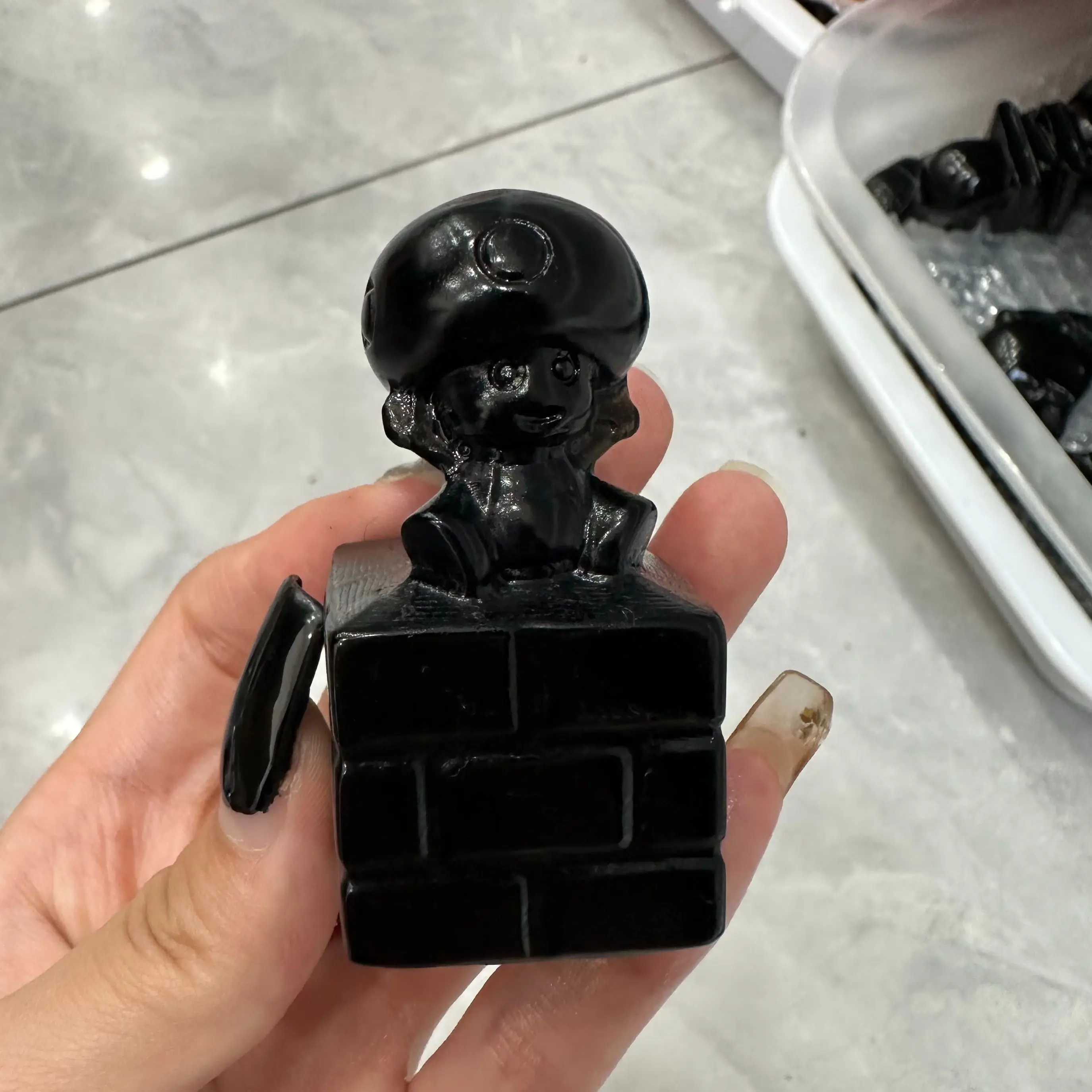1PCS Natural Obsidian Crystal Carving Cute Cartoon Characters Display Home Decoration Gifts
1PCS Natural Obsidian Crystal Carving Cute Cartoon Characters Display Home Decoration Gifts