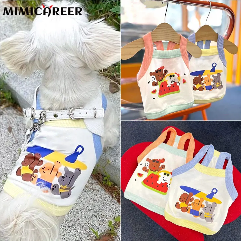 Pet Clothes for Dogs Vest Summer T-shirt Cartoon Pattern Printed Fashion Cutes Comfortable Puppy Shirt Dog Cat Clothing Supplies
Pet Clothes for Dogs Vest Summer T-shirt Cartoon Pattern Printed Fashion Cutes Comfortable Puppy Shirt Dog Cat Clothing Supplies