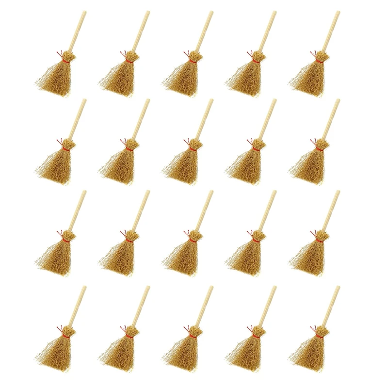 20Pcs Miniature Artificial Mini Straw Brooms With Red Ropes Halloween Straw Dollhouse Decoration Witches Party Decor Toy
20Pcs Miniature Artificial Mini Straw Brooms With Red Ropes Halloween Straw Dollhouse Decoration Witches Party Decor Toy