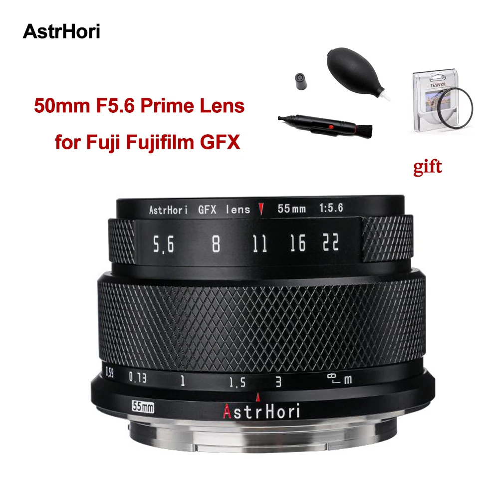 AstrHori 50mm F5.6 MF Lens for Fujifilm Fuji GFX Mount Prime Camera Lens For fuji GFX 50SII GFX100S GFX100 GFX50S GFX50R Camera
AstrHori 50mm F5.6 MF Lens for Fujifilm Fuji GFX Mount Prime Camera Lens For fuji GFX 50SII GFX100S GFX100 GFX50S GFX50R Camera