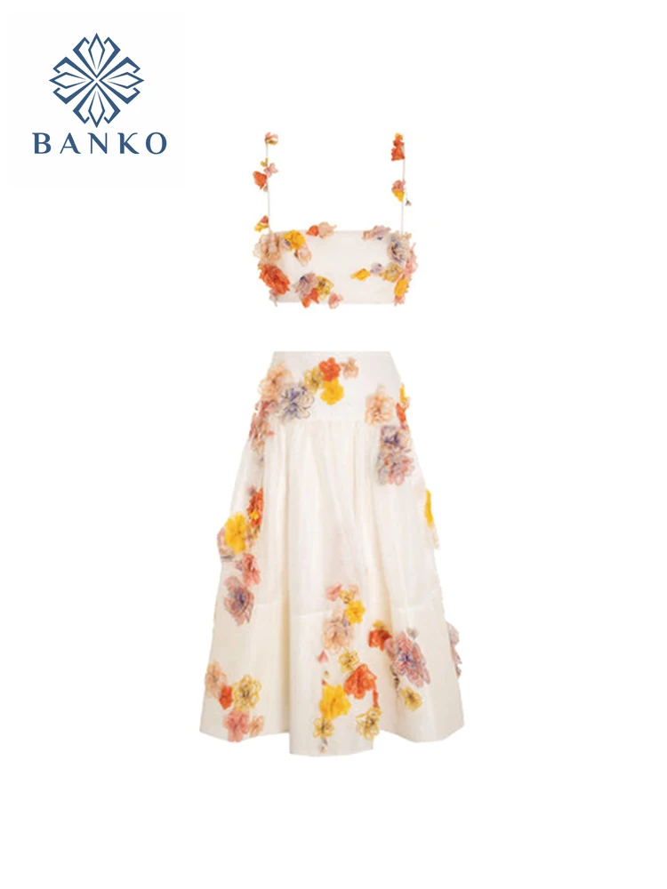 2022 Summer Elegant Aesthetic Women Outfits Dresses Fashion Sleeveless Camisole Tops+A-Line Skirt Design Romantic 2 Pieces Sets
2022 Summer Elegant Aesthetic Women Outfits Dresses Fashion Sleeveless Camisole Tops+A-Line Skirt Design Romantic 2 Pieces Sets
