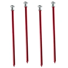 4 PCS Beach Tent Ground Nail Outdoor Stakes Pegs Picnic Aluminium Alloy Nails Hiking Pack forging pack