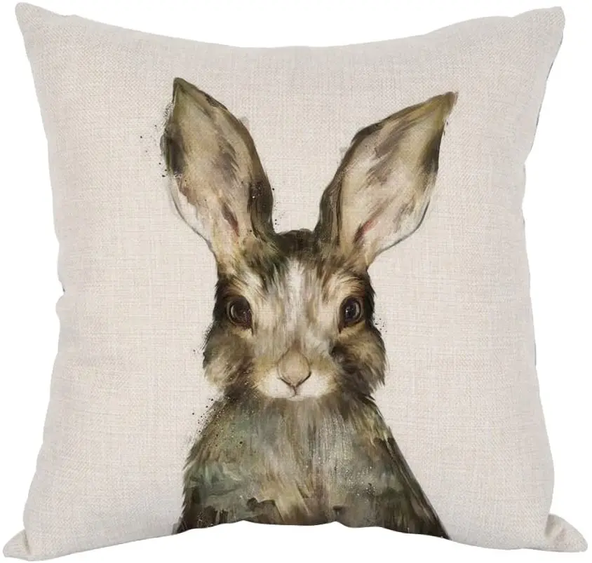 Watercolor Rabbits Pillow,Home Decorative Throw Pillow Cover Cotton Linen Cushion for Couch/Sofa/Bedroom
Watercolor Rabbits Pillow,Home Decorative Throw Pillow Cover Cotton Linen Cushion for Couch/Sofa/Bedroom