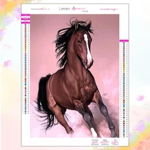 DIY Diamond Painting 5D Galloping Wild Horse Animal Mosaic Picture Handmade Inlaid Embroidery Kit Home Bar Wall Decoration Gift