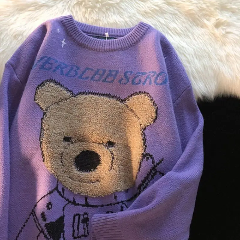 Sweet cool wind cute bear long sleeve round neck ins sweater men and women new fall and winter Klein blue soft waxy coat kawaii
Sweet cool wind cute bear long sleeve round neck ins sweater men and women new fall and winter Klein blue soft waxy coat kawaii