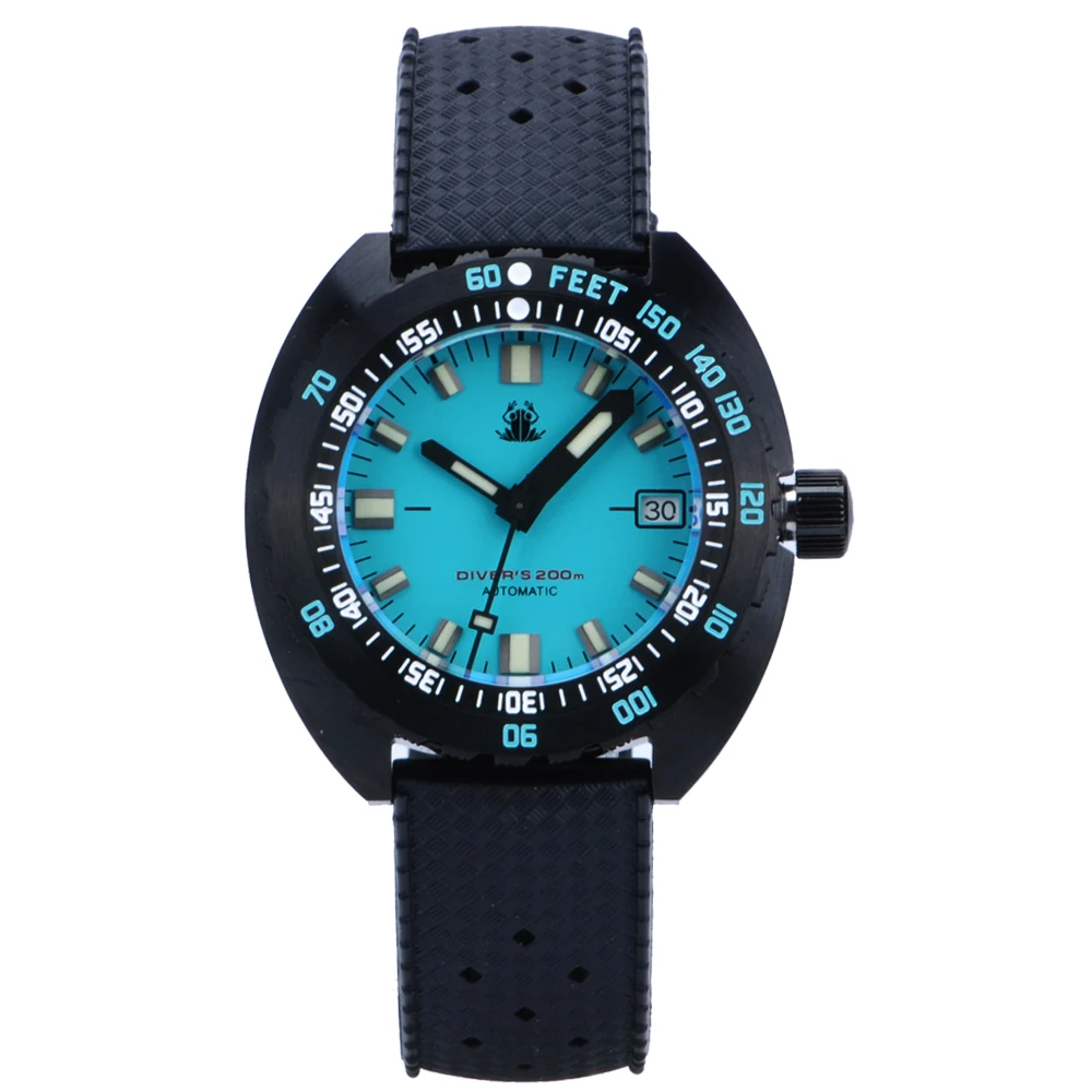 Tactical Frog PVD Black Diver Men Watches SUB 300T NH35 Automatic Watch Sapphire 200m Waterproof Mechanical Men Wristwatches
Tactical Frog PVD Black Diver Men Watches SUB 300T NH35 Automatic Watch Sapphire 200m Waterproof Mechanical Men Wristwatches