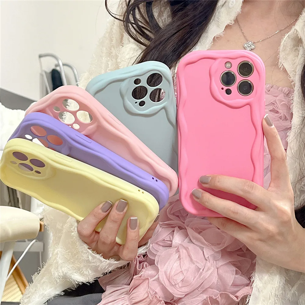 Lovebay Candy Color Wave Edge Phone Case For iPhone 14 13 12 11 Pro X XR XS Max 14 8 7 6 Plus Soft Shockproof Back Bumper Covers
Lovebay Candy Color Wave Edge Phone Case For iPhone 14 13 12 11 Pro X XR XS Max 14 8 7 6 Plus Soft Shockproof Back Bumper Covers