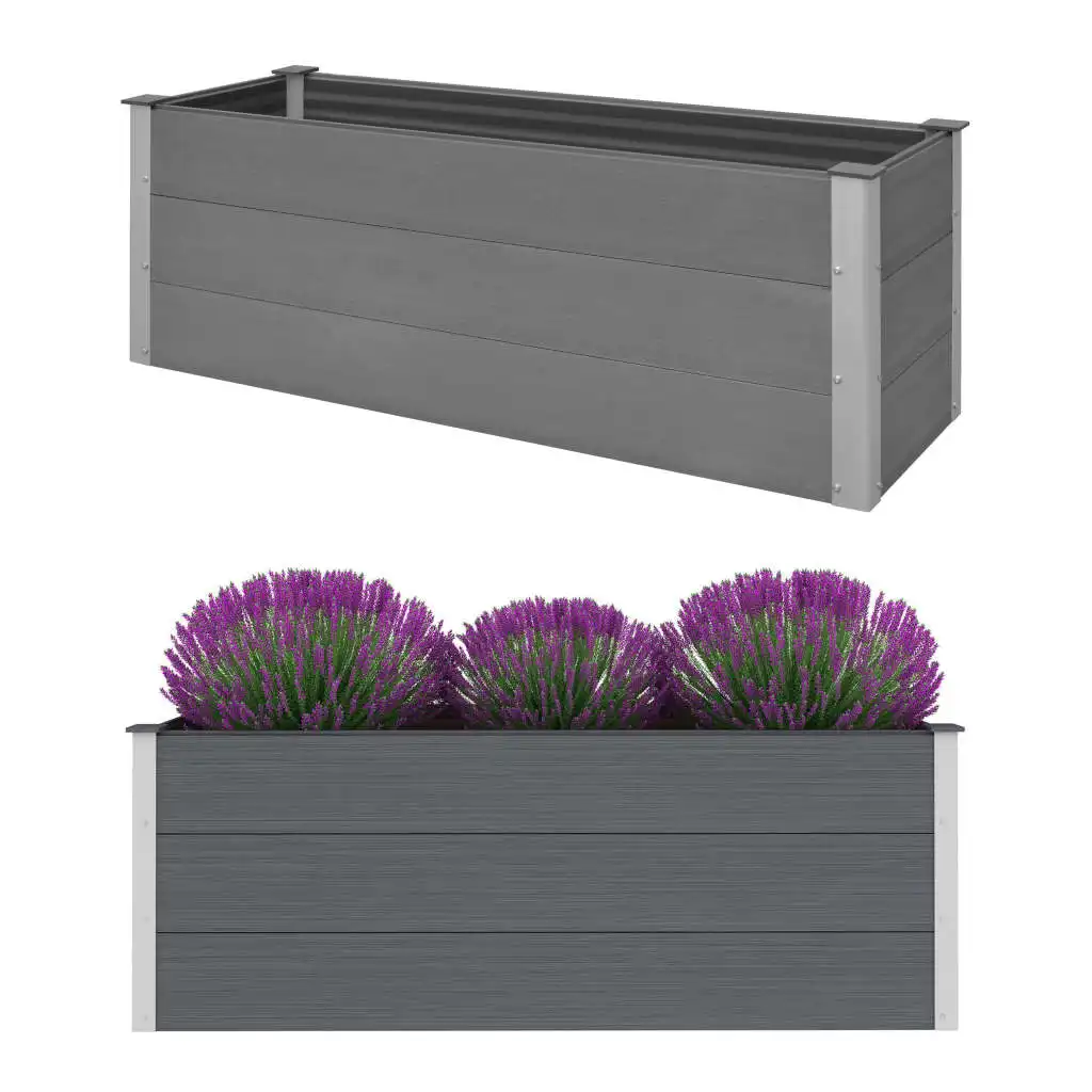 Garden Planters, WPC Patio Plant Pots, Raised Bed, Garden Decoration Grey 150x50x54 cm
Garden Planters, WPC Patio Plant Pots, Raised Bed, Garden Decoration Grey 150x50x54 cm