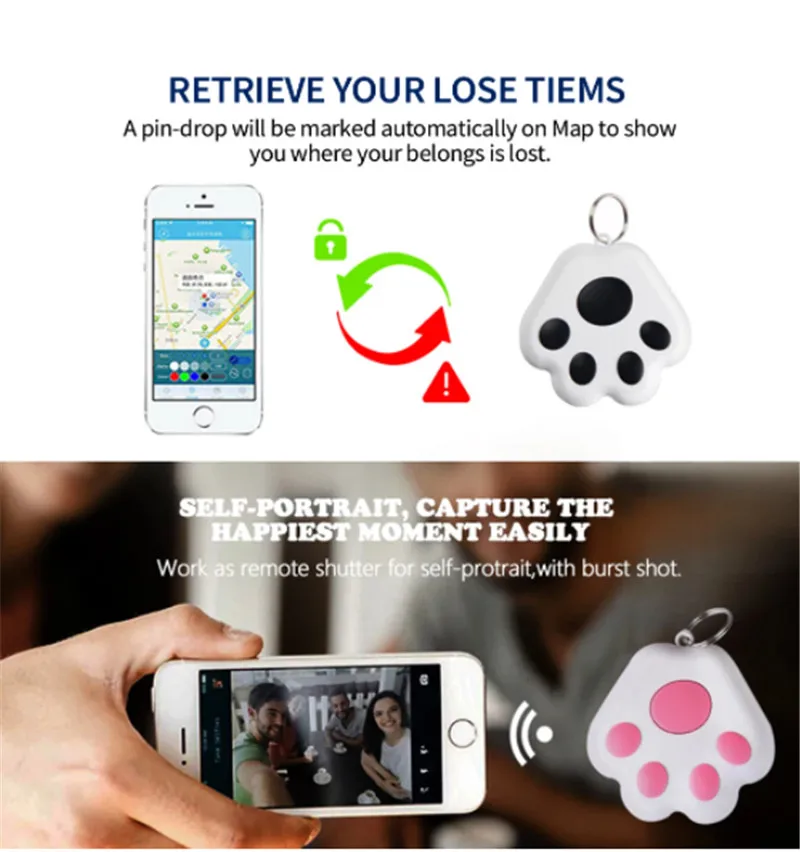 Pets Smart Tracker Mini Bluetooth-compatible Anti-Lost Device Locator Tracker For Dog Cat Kids Car Purse Key Collar Accessories
Pets Smart Tracker Mini Bluetooth-compatible Anti-Lost Device Locator Tracker For Dog Cat Kids Car Purse Key Collar Accessories