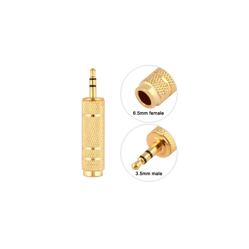6.5mm Socket Female To 3.5mm Male Plug Stereo Audio Adapter Jack Converter Microphone Output Adapter Socket Adapter Plug Durable
6.5mm Socket Female To 3.5mm Male Plug Stereo Audio Adapter Jack Converter Microphone Output Adapter Socket Adapter Plug Durable