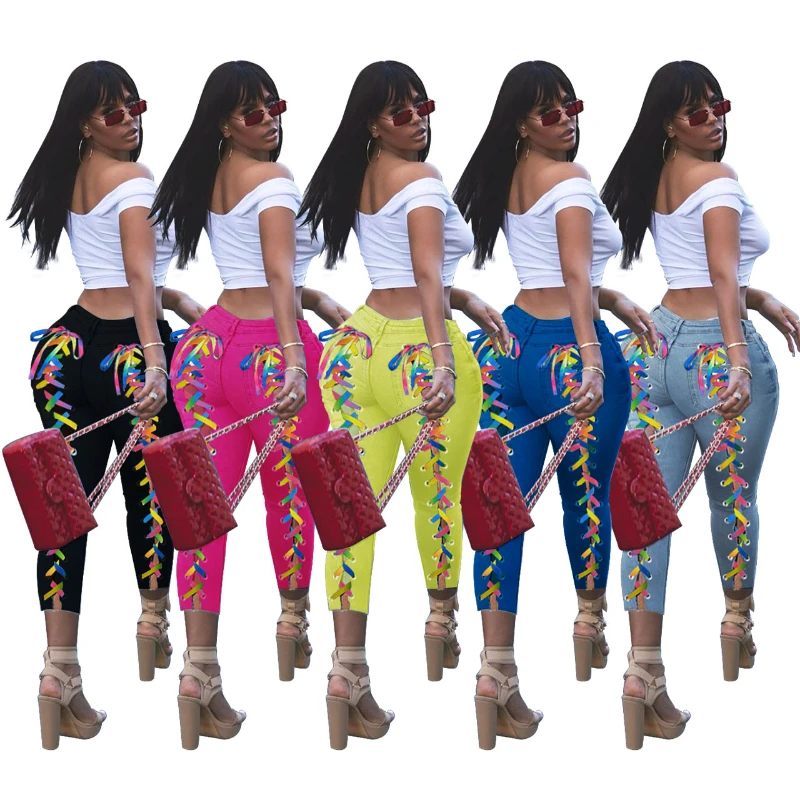 ZITY Washed Jeans Women's Eyes Ribbon Tight Pencil Pants Sexy Nightclub Style Distressed Burnt Small Foot Pants
ZITY Washed Jeans Women's Eyes Ribbon Tight Pencil Pants Sexy Nightclub Style Distressed Burnt Small Foot Pants