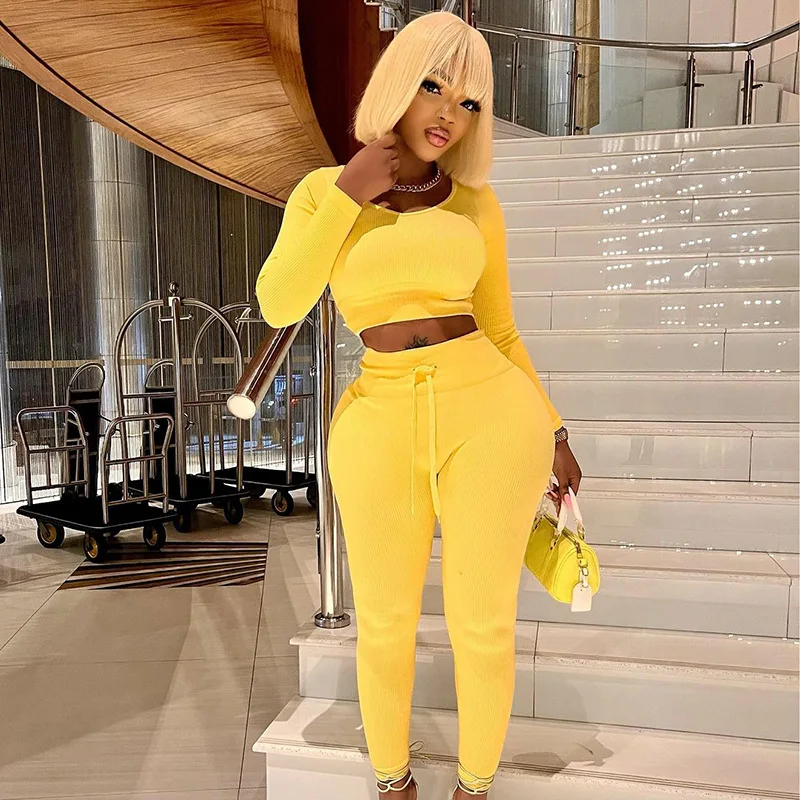Wishyear 2023 Autumn Yellow Knit Cozy Matching Two Piece Set Top and Pants s Women Tracksuits Casual Street Winter Outfits
Wishyear 2023 Autumn Yellow Knit Cozy Matching Two Piece Set Top and Pants s Women Tracksuits Casual Street Winter Outfits