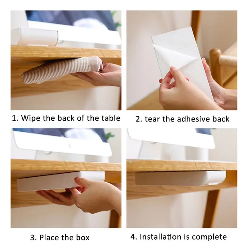 Storage Drawers Self Stick Pencil Tray Desk Table Organizer Box Under Desk Stand Concealed Storage Pen Case Desktop Hid Drawer
Storage Drawers Self Stick Pencil Tray Desk Table Organizer Box Under Desk Stand Concealed Storage Pen Case Desktop Hid Drawer