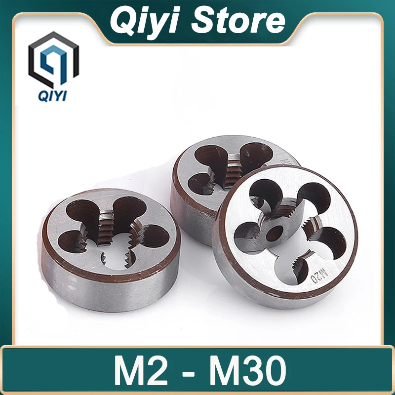 Thread Die Set M2 M3 M4 M5 M6 M10 M12 M14 M16 M18 M20 M30 High Speed Steel Die Hard Alloy Steel Round Thread Die Cutting Tool
Thread Die Set M2 M3 M4 M5 M6 M10 M12 M14 M16 M18 M20 M30 High Speed Steel Die Hard Alloy Steel Round Thread Die Cutting Tool