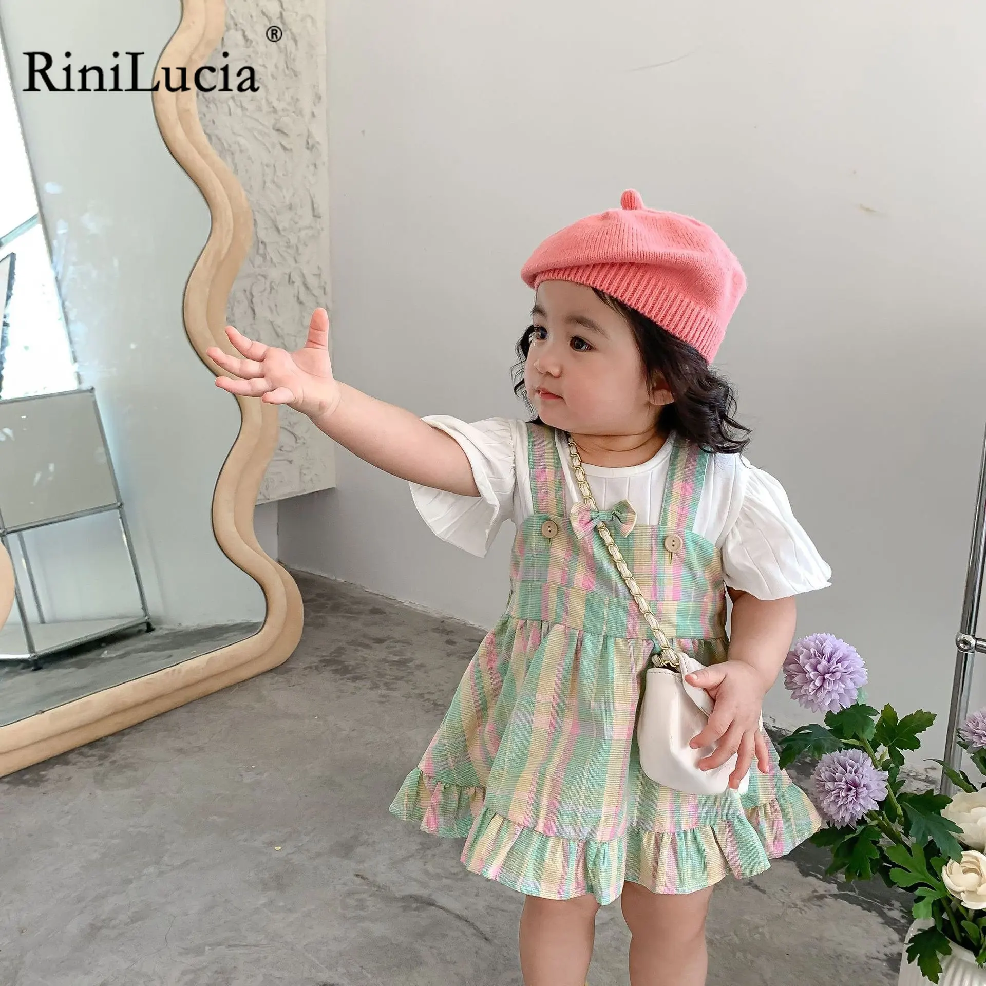 RiniLucia Children Clothing 2023 Summer New Fashionable Ruffle Suspender Dress Girls Solid Blouse Casual Sweet Two Piece Set
RiniLucia Children Clothing 2023 Summer New Fashionable Ruffle Suspender Dress Girls Solid Blouse Casual Sweet Two Piece Set