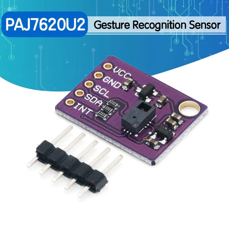 

Различные модули датчиков распознавания жестов PAJ7620U2 для Arduino встроенный 9 жестов интерфейс IIC Интеллектуальное распознавание