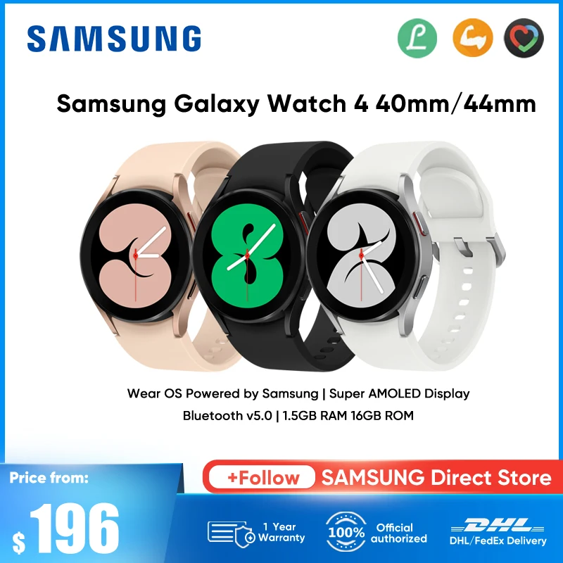 Смарт-часы Samsung Galaxy Watch 4, оригинальные Смарт-часы с AMOLED дисплеем, измерением кровяного давления, ЭКГ, 40 мм 44 мм
Смарт-часы Samsung Galaxy Watch 4, оригинальные Смарт-часы с AMOLED дисплеем, измерением кровяного давления, ЭКГ, 40 мм 44 мм