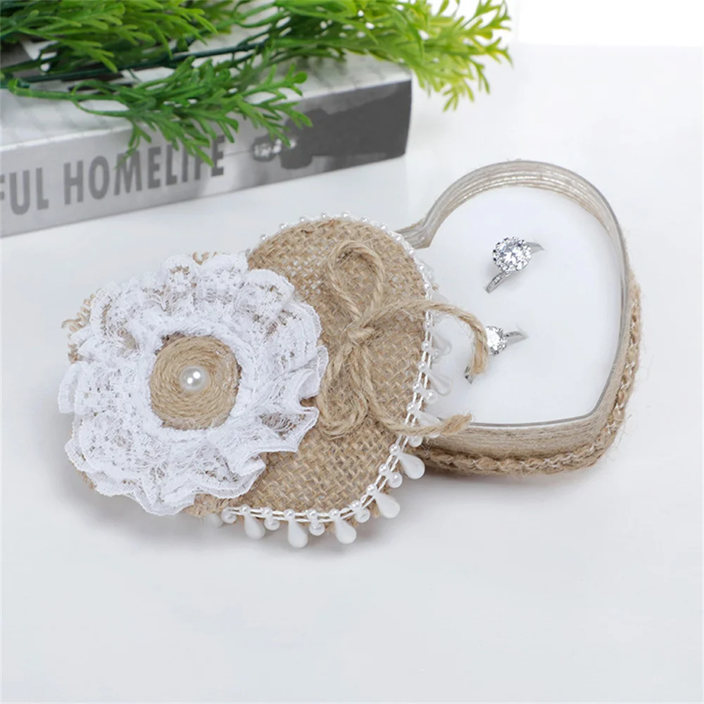Flower Basket Ring Box Romantic Burlap Bow Ring Storage Holder Handmade Ring Organizer Case For Wedding Ceremony Valentine'S Day
Flower Basket Ring Box Romantic Burlap Bow Ring Storage Holder Handmade Ring Organizer Case For Wedding Ceremony Valentine'S Day