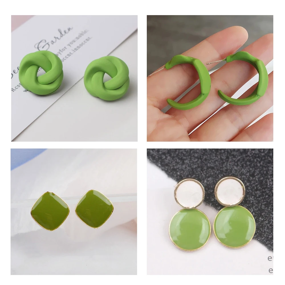 Green Color Flower Drop Earrings C-shaped Round Metal Brincos for Women Wedding Party Jewelry Summer Girl Party
Green Color Flower Drop Earrings C-shaped Round Metal Brincos for Women Wedding Party Jewelry Summer Girl Party