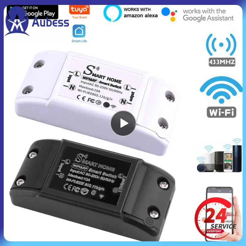 1~8PCS Four Control Methods Smart Controller Module Tuya Wifi Smart Switch Ac 90-250v 60hz/50hz Remote Control 10a
1~8PCS Four Control Methods Smart Controller Module Tuya Wifi Smart Switch Ac 90-250v 60hz/50hz Remote Control 10a