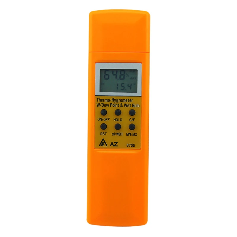 

AZ8705 Handheld Hygrothermograph Dew Point Wet Bulb Temperature Thermometer Humidity Tester Thermo-Hygrometer
