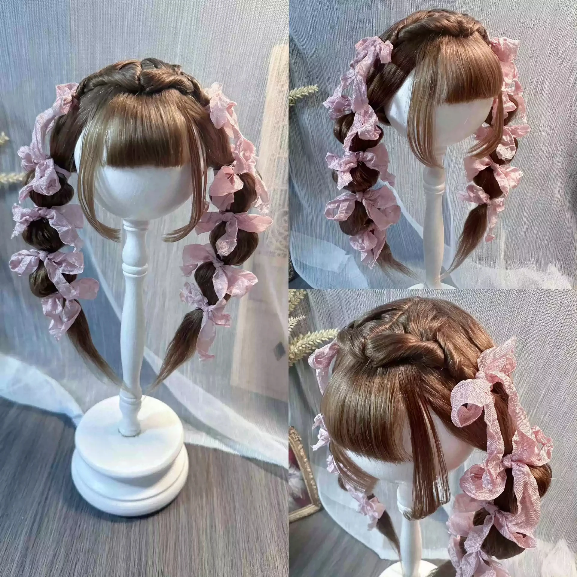 Кукольные парики для Blythe Qbaby, мохеровые двойные косички, размер головы 9-10 дюймов
Кукольные парики для Blythe Qbaby, мохеровые двойные косички, размер головы 9-10 дюймов
