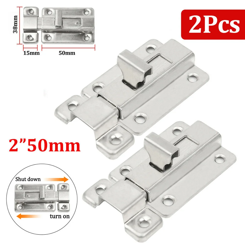 2PCS Two-way Slide Bolt Latch Door Security Lock Shed Gate Latch Drawer Bathroom Bedroom Kitchen Furniture Fittings Hardware
2PCS Two-way Slide Bolt Latch Door Security Lock Shed Gate Latch Drawer Bathroom Bedroom Kitchen Furniture Fittings Hardware