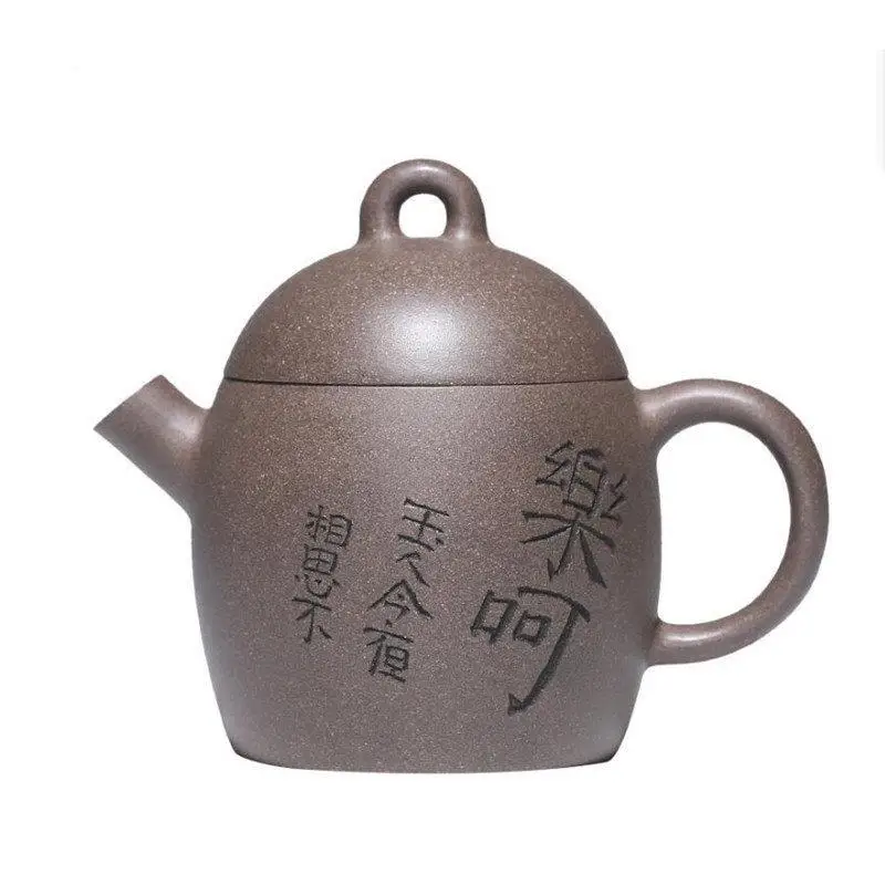 

150ml Yixing Purple Clay Teapots Famous Artists Handmade Tea Pot Raw Ore Grey Section Mud Kettle Chinese Zisha Tea Set Teaware