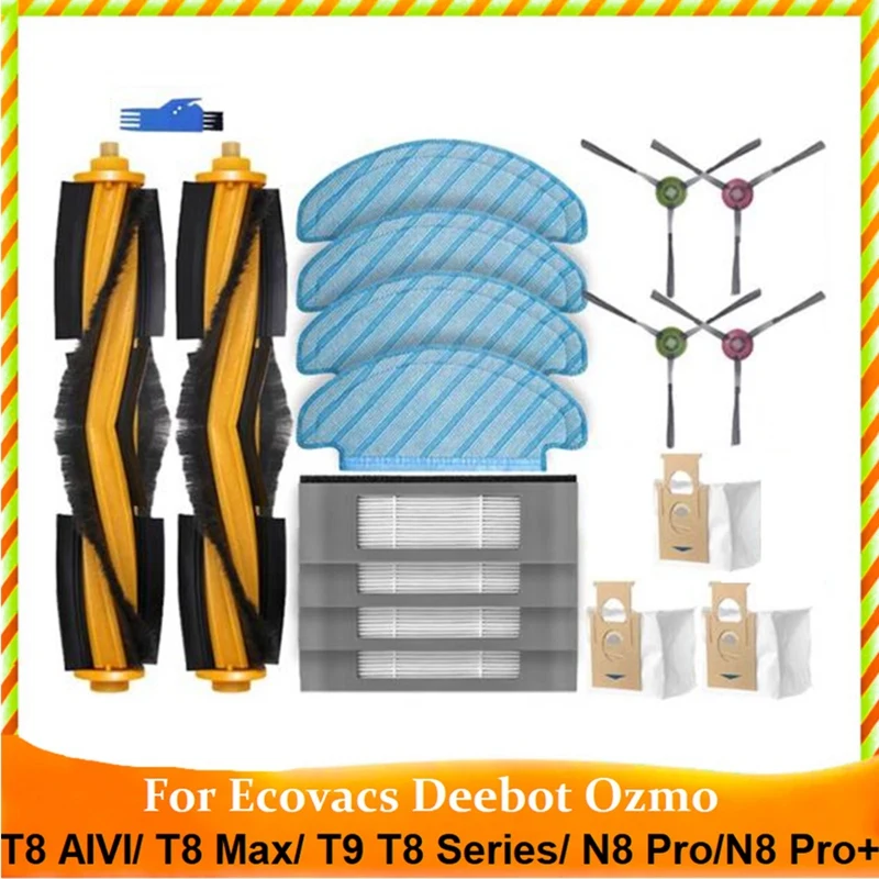 Запчасти для робота-пылесоса Ecovacs DEEBOT OZMO T8 AIVI T8 Max T9 T8 Series N8 Pro N8 Pro, 18 шт.
Запчасти для робота-пылесоса Ecovacs DEEBOT OZMO T8 AIVI T8 Max T9 T8 Series N8 Pro N8 Pro, 18 шт.