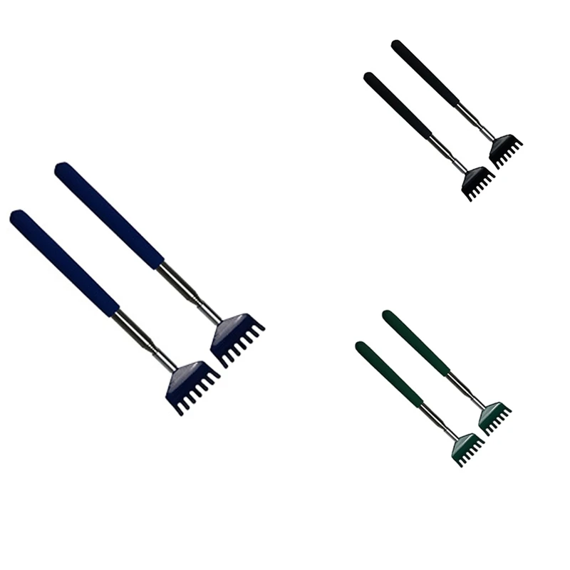 2 Pack Portable Extendable Back Scratcher, Metal Stainless Steel Telescoping Back Scratcher Tool With Carrying Bag 
2 Pack Portable Extendable Back Scratcher, Metal Stainless Steel Telescoping Back Scratcher Tool With Carrying Bag