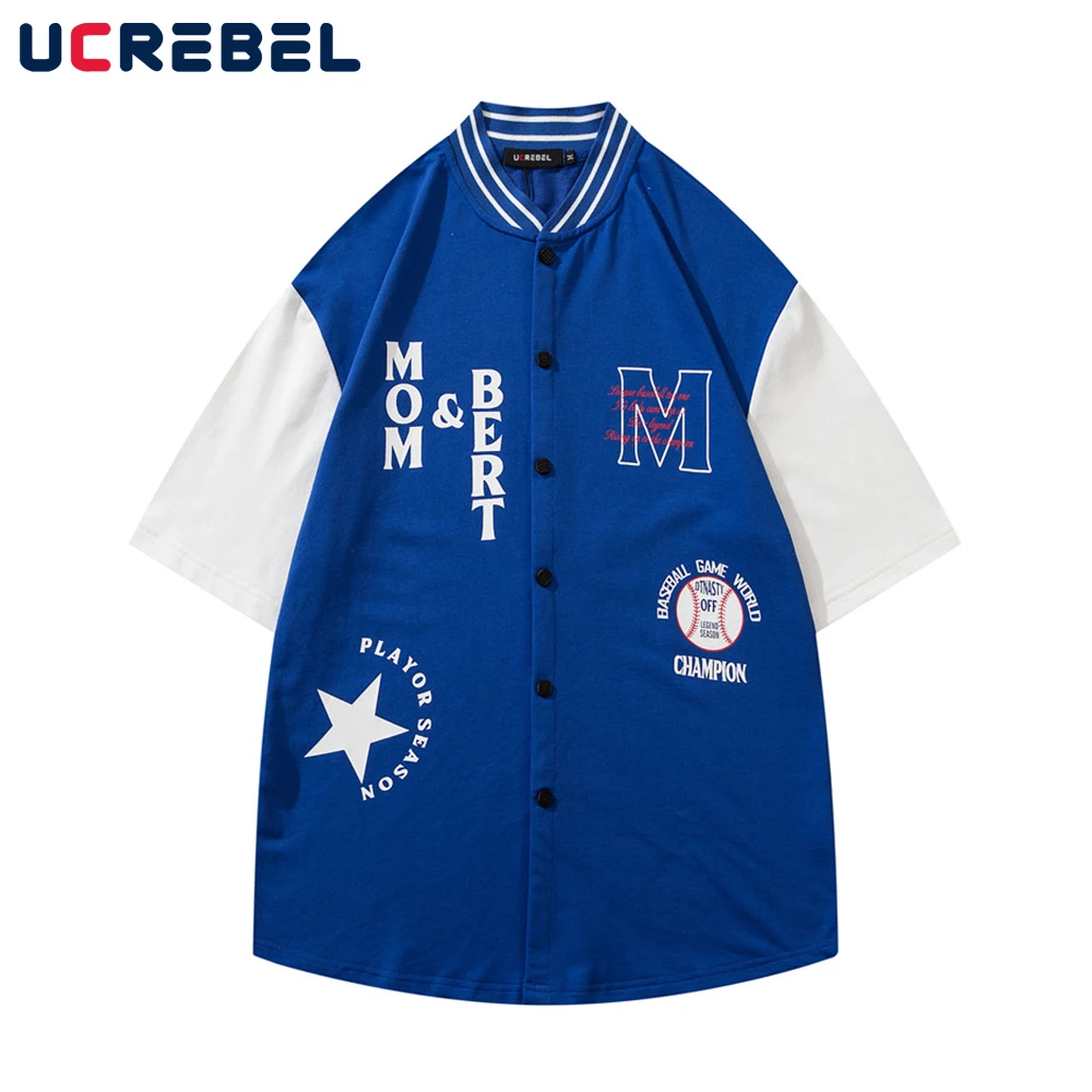 Letter Print Short Sleeve T-shirt Mens Streetwear Contrast Paneled Cotton Tee Summer Loose Patchwork Cardigan Half-Sleeve Men
Letter Print Short Sleeve T-shirt Mens Streetwear Contrast Paneled Cotton Tee Summer Loose Patchwork Cardigan Half-Sleeve Men