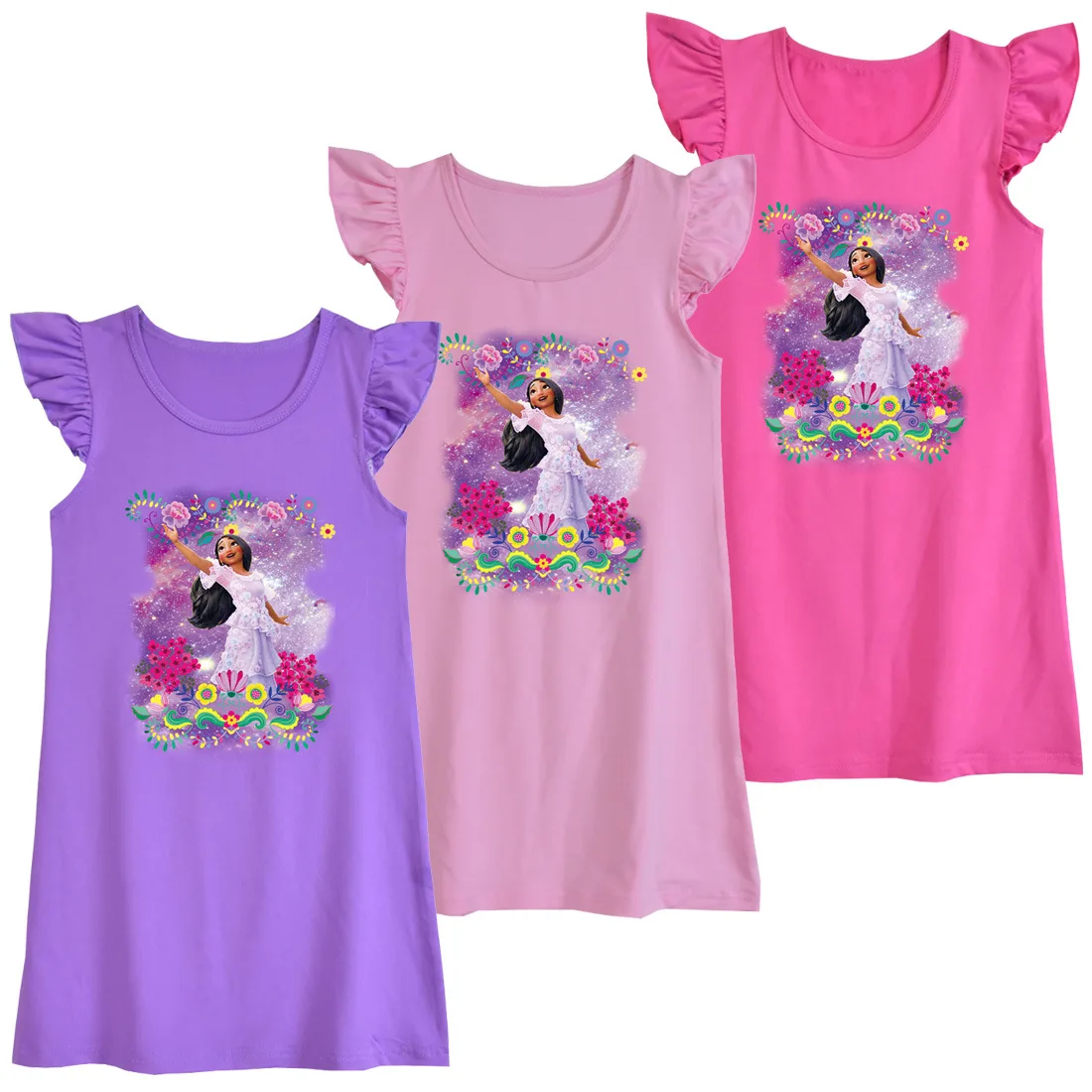 New Disney Encanto Milk Silk Fabric Children's Homewear Nightdress 2022 European and American Girls Flying Sleeve Dress
New Disney Encanto Milk Silk Fabric Children's Homewear Nightdress 2022 European and American Girls Flying Sleeve Dress